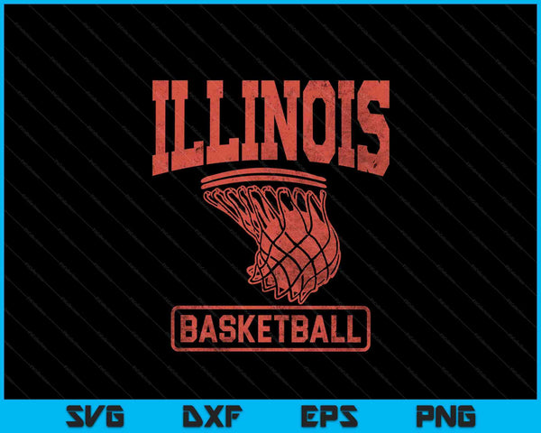 University Of Illinois Fighting Illini Basketball SVG PNG Digital Printable Files