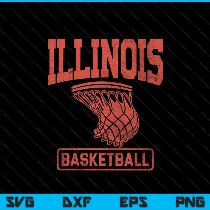 University Of Illinois Fighting Illini Basketball SVG PNG Digital Printable Files