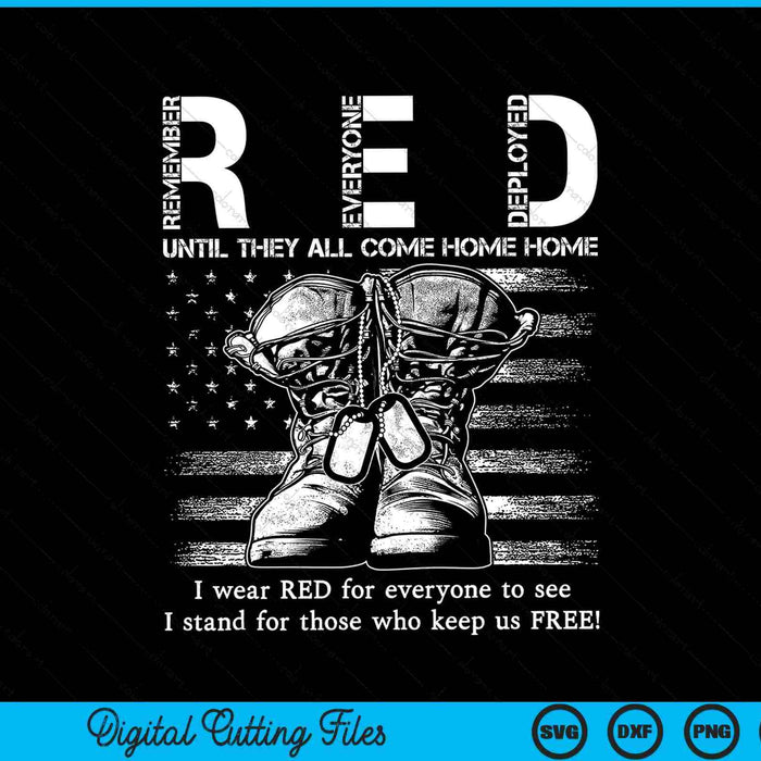 Until they come home my soldier US flag red Friday SVG cut file