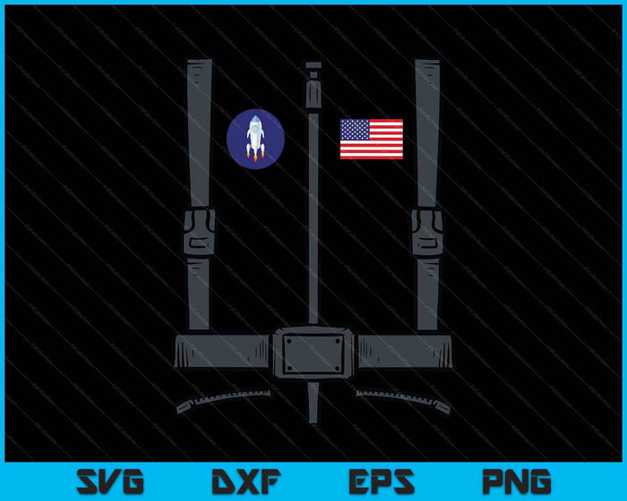 Us Astronaut Costume Space Suit Galaxy SVG PNG Digital Printable Files
