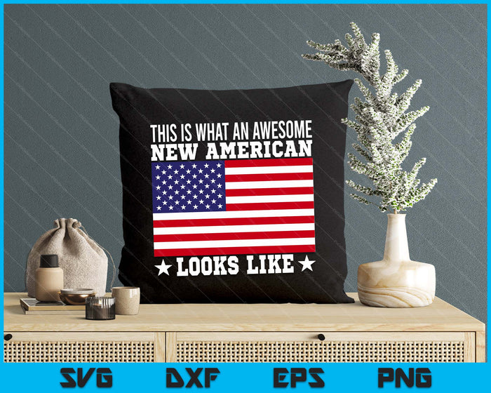 Us Citizenship Decoration Gift American New Usa Citizen Flag SVG PNG Digital Printable Files