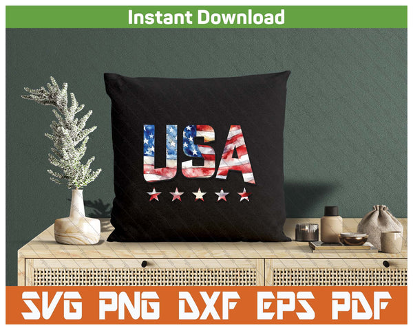 USA Flag Patriotic 4th Of July American Flag Independence Day SVG PNG