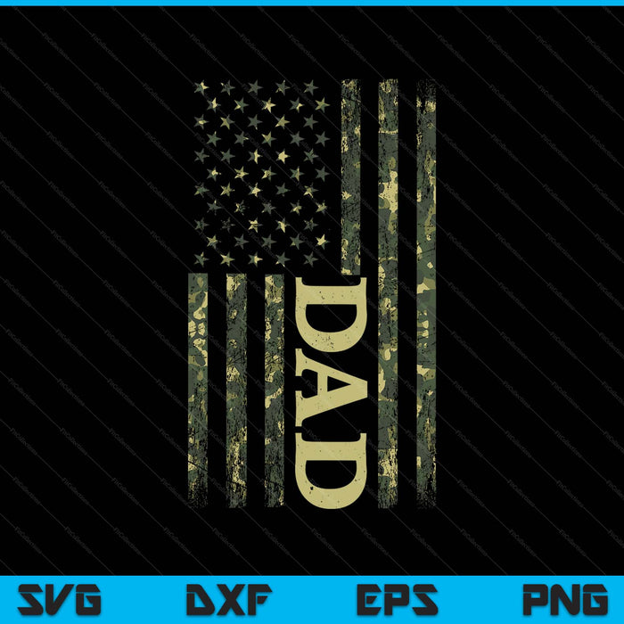 USA patriotic dad Father's Day American flag 4th of July dad SVG cut file