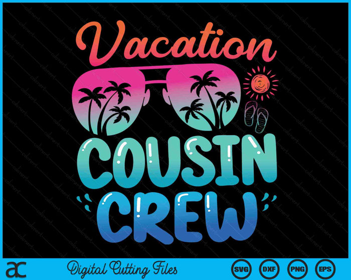 Vakantie neef bemanning strand zonnebril SVG PNG digitale snijbestanden