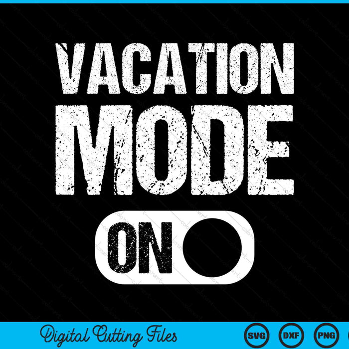 Vacation mode on summer beach SVG cut file