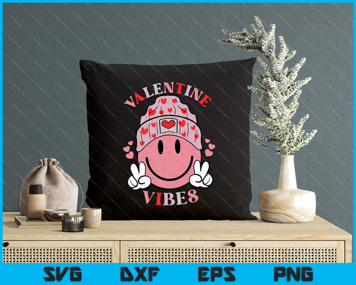 Valentine Vibes Valentines Day Retro SVG PNG Digital Printable Files