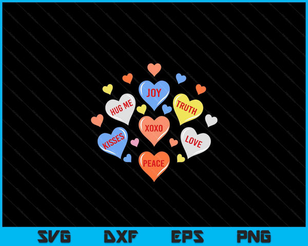 Valentine's Day Heart Candy Boys Girls Kids SVG PNG Digital Printable Files