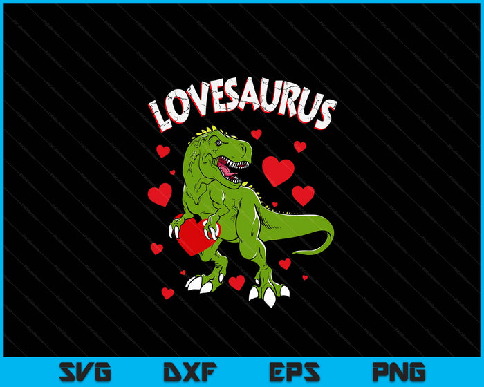 Valentines Day Dinosaur Lovesaurus T Rex Boys Men Love Heart SVG PNG Digital Printable Files