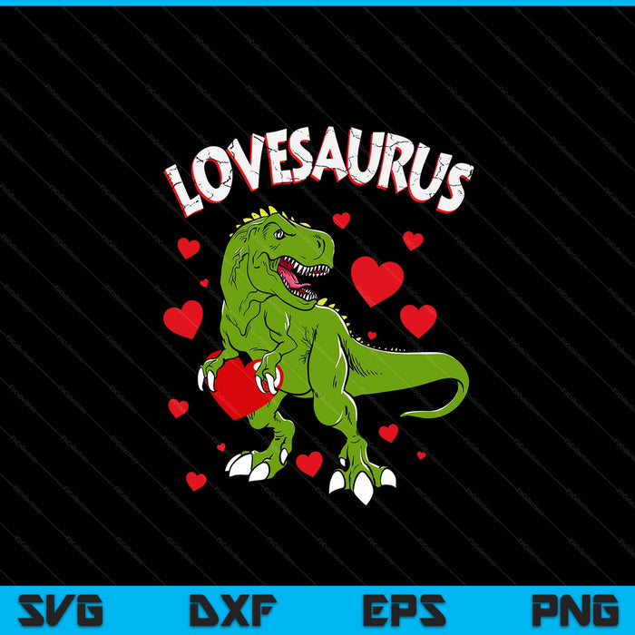 Valentines Day Dinosaur Lovesaurus T Rex Boys Men Love Heart SVG PNG Digital Printable Files