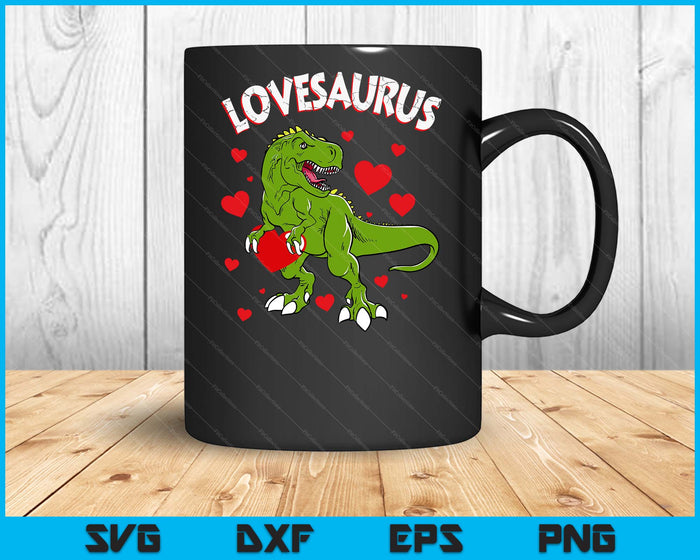 Valentines Day Dinosaur Lovesaurus T Rex Boys Men Love Heart SVG PNG Digital Printable Files