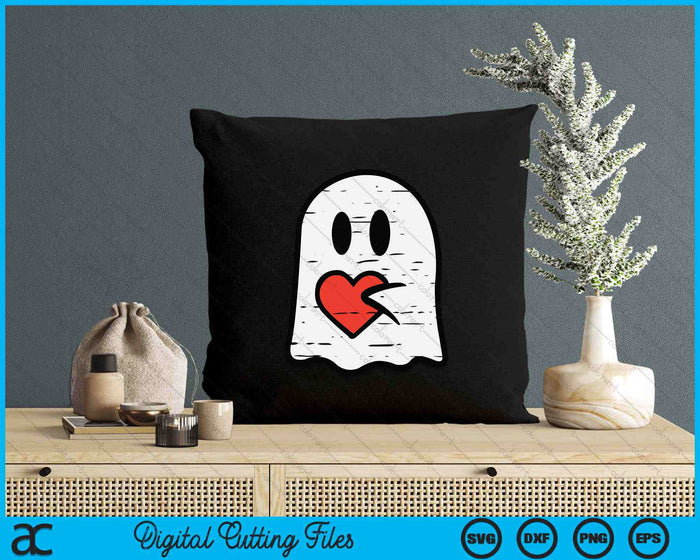 Valentines Day Ghost Heart Pocket Cute My Boo SVG PNG Digital Printable Files