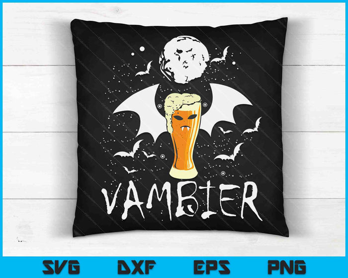 Vambier Halloween JGA Malle Beer Bat Vampire kostuum SVG PNG digitale snijbestanden