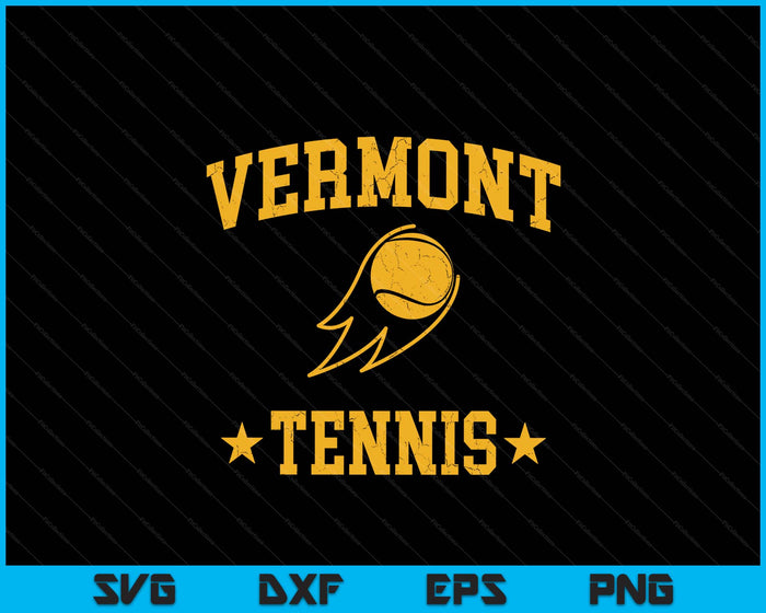Vermont  Rapids Tennis Vintage Gameday Retro Tennis Lover SVG PNG Digital Printable Files