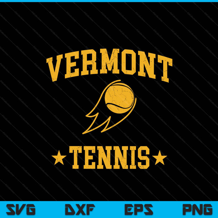 Vermont rapids tennis vintage gameday retro tennis lover SVG cut file