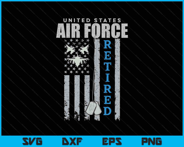 Veteran of the united states air force retired SVG cut file