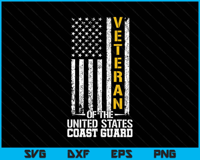 Veteran Of The United States Us Coast Guard SVG PNG Digital Printable Files