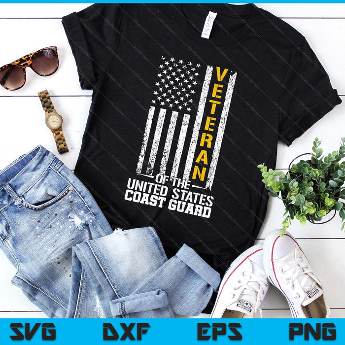 Veteran Of The United States Us Coast Guard SVG PNG Digital Printable Files