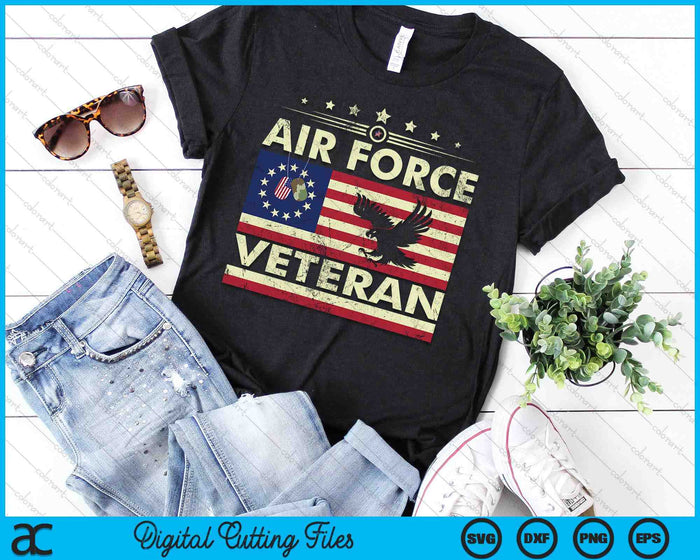 Veteran US Air Force American Betsy Ross Flag SVG PNG Digital Printable Files