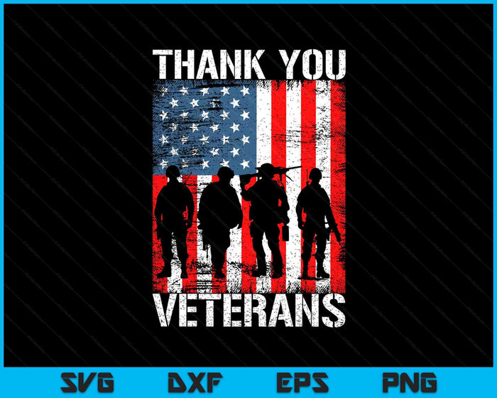 Veterans Day Shirt Gifts Thank You Veterans Tshirt Proud Tee SVG PNG Digital Printable Files