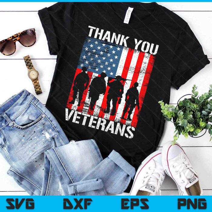 Veterans Day Shirt Gifts Thank You Veterans Tshirt Proud Tee SVG PNG Digital Printable Files