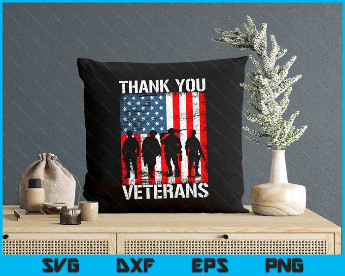 Veterans Day Shirt Gifts Thank You Veterans Tshirt Proud Tee SVG PNG Digital Printable Files