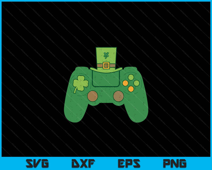 Video Game Controller Irish Gamer Boys St Patricks Day SVG PNG Digital Printable Files