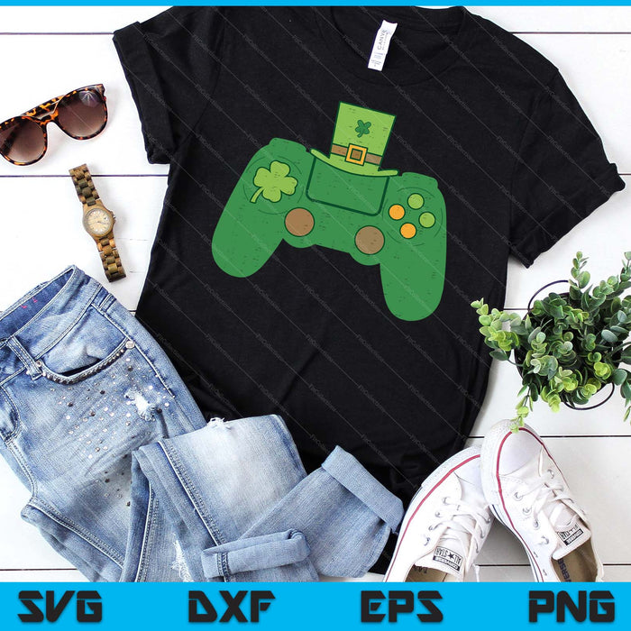 Video Game Controller Irish Gamer Boys St Patricks Day SVG PNG Digital Printable Files