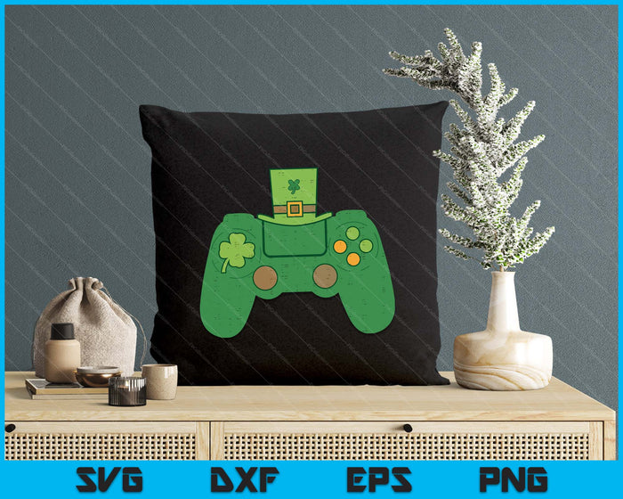 Video Game Controller Irish Gamer Boys St Patricks Day SVG PNG Digital Printable Files