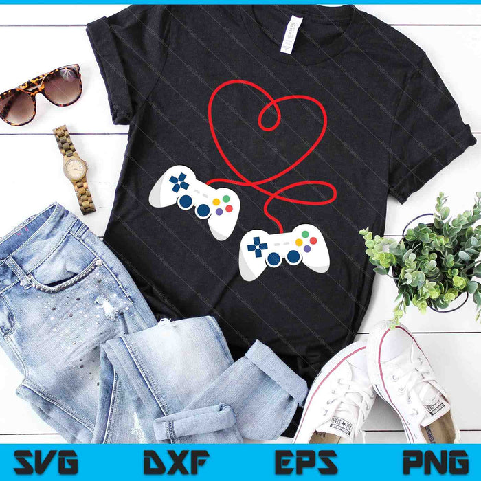 Video Game Valentijnsdag Jeugd Tiener Jongens Kinderen Gamer Gaming SVG PNG Digitale afdrukbare bestanden