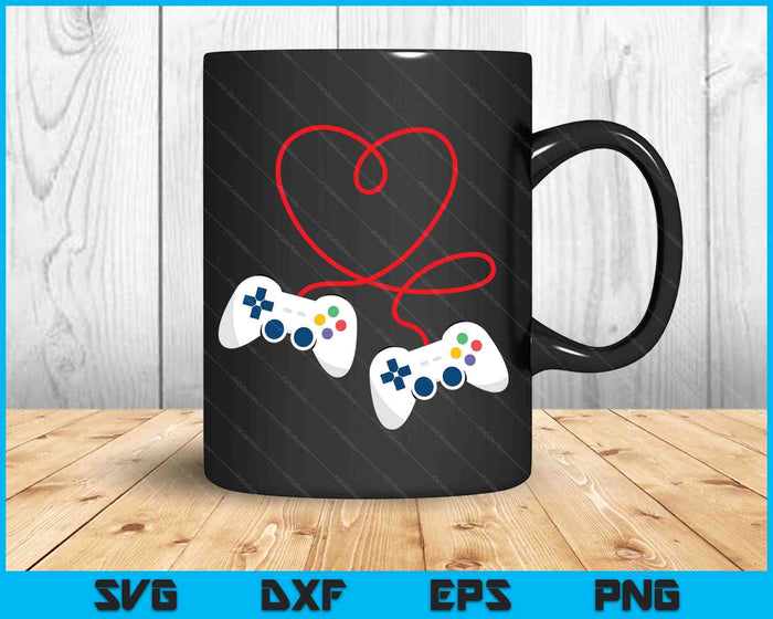 Video Game Valentijnsdag Jeugd Tiener Jongens Kinderen Gamer Gaming SVG PNG Digitale afdrukbare bestanden