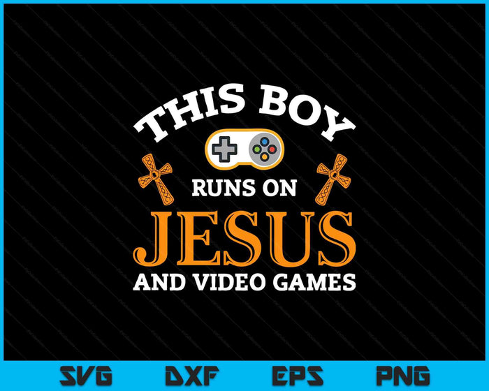 Video Games Gamer Gaming Jesus Religion SVG PNG Digital Printable Files