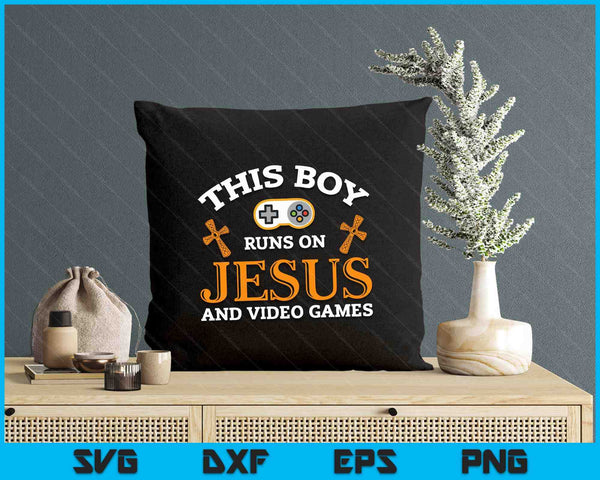 Video Games Gamer Gaming Jesus Religion SVG PNG Digital Printable Files