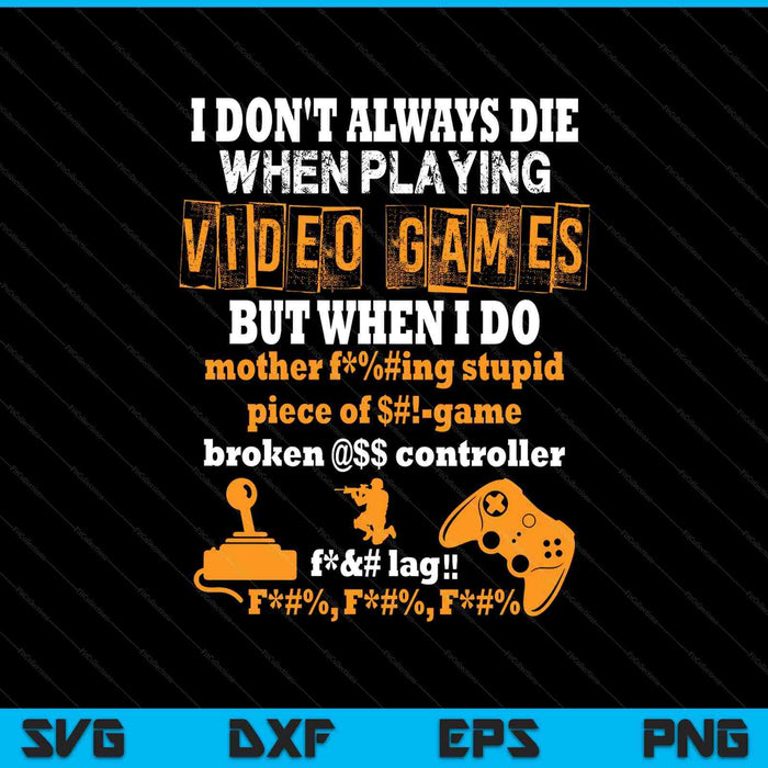Video games t gamer for console gaming fans SVG PNG cut file for Cricut