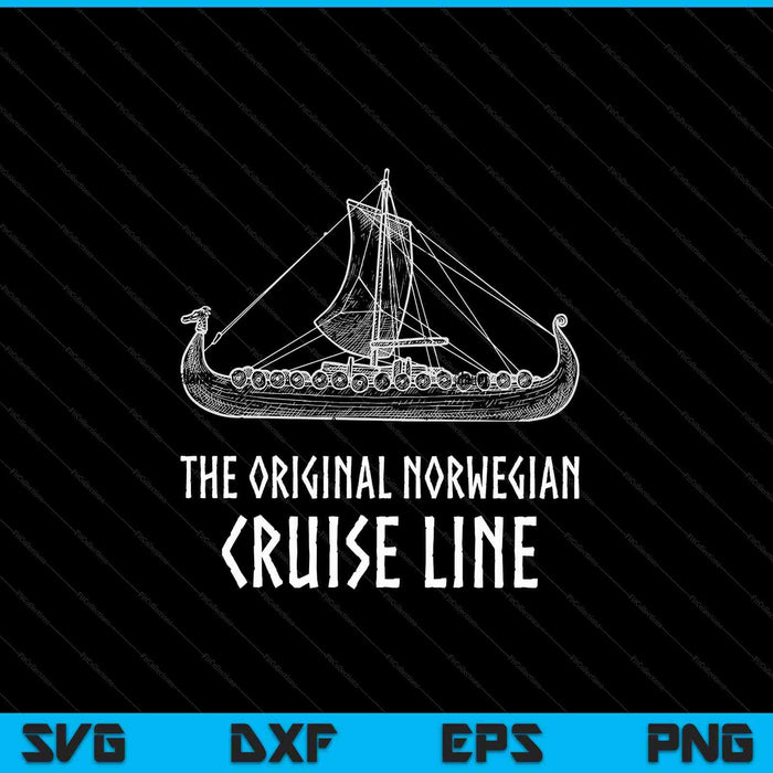 Viking Ship Cruise Line T-Shirt - Odin And Valhalla SVG PNG Digital Cutting Files