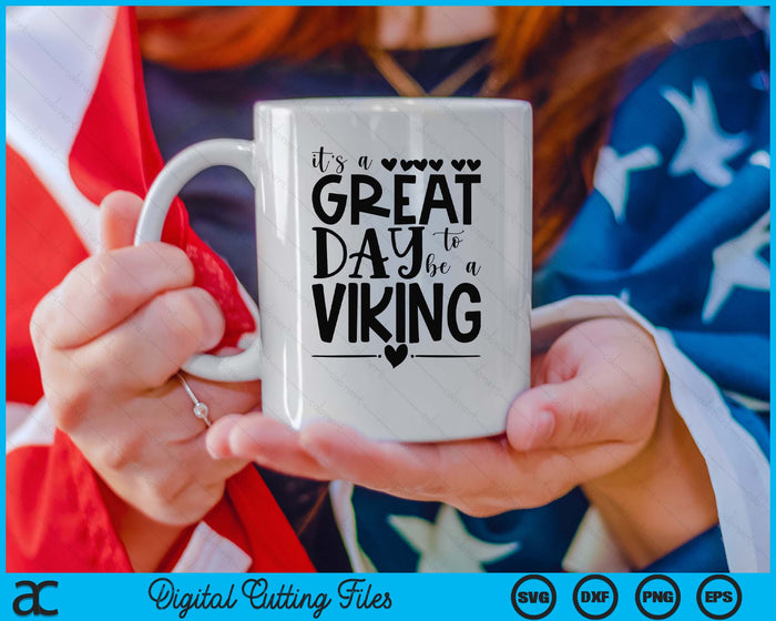 Vikings School sportfan teamgeest mascotte cadeau geweldige dag SVG PNG digitale afdrukbare bestanden