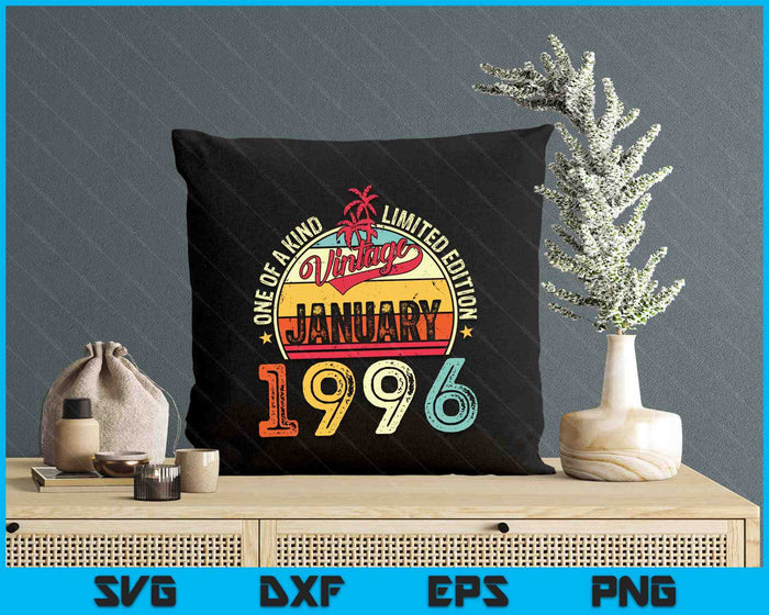 Vintage 28th Birthday Gift Vintage January 1997 SVG PNG Digital Printable Files