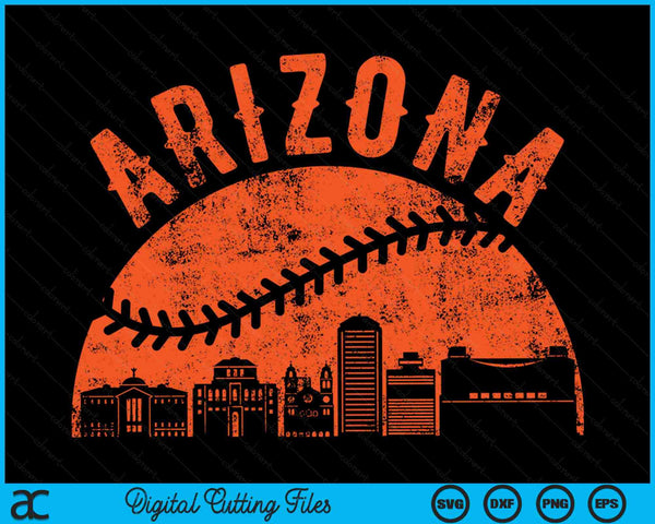 Vintage Arizona Baseball SVG PNG Digital Cutting Files