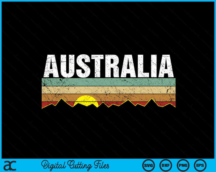 Vintage Australia Retro SVG PNG Digital Cutting Files
