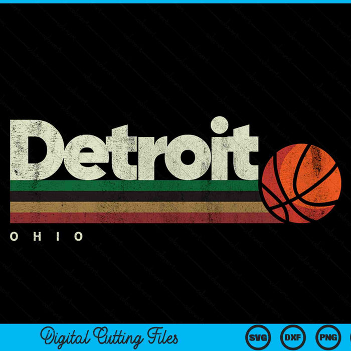 Vintage basketball Baltimore city b-ball retro stripes SVG PNG cut file for Cricut