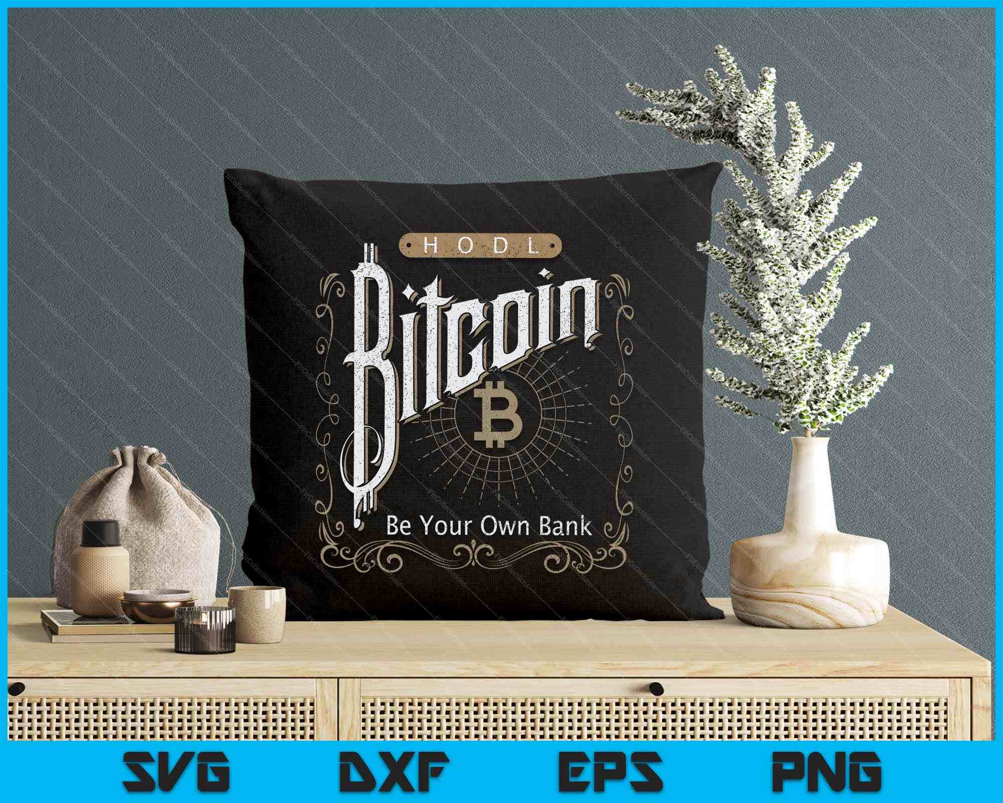 Vintage Bitcoin, Hodl, Be Your Own Bank, Distressed Crypto SVG PNG Digital  Printable Files