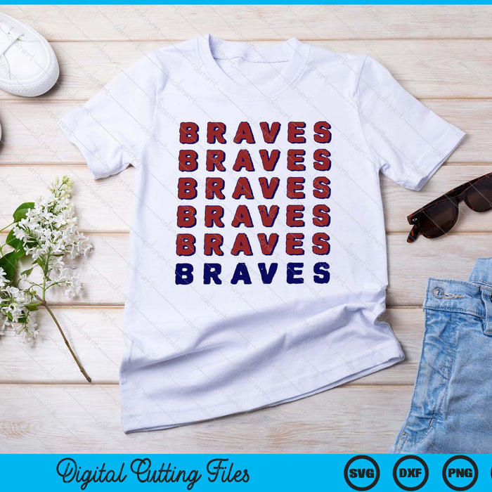 Vintage Braves Shirt Retro Throwback SVG PNG Digital Cutting Files –  creativeusarts