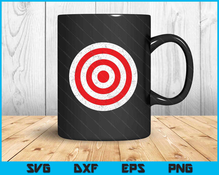 Vintage Bullseye Target Bulls Eye Funny Joke SVG PNG Digital Printable Files