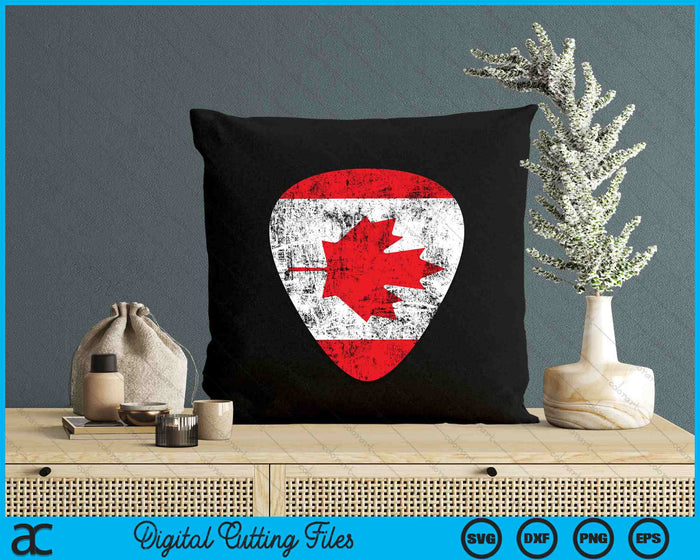 Canadian Flag Guitar Pick Canada Maple Leaf SVG PNG Digital Cutting Files