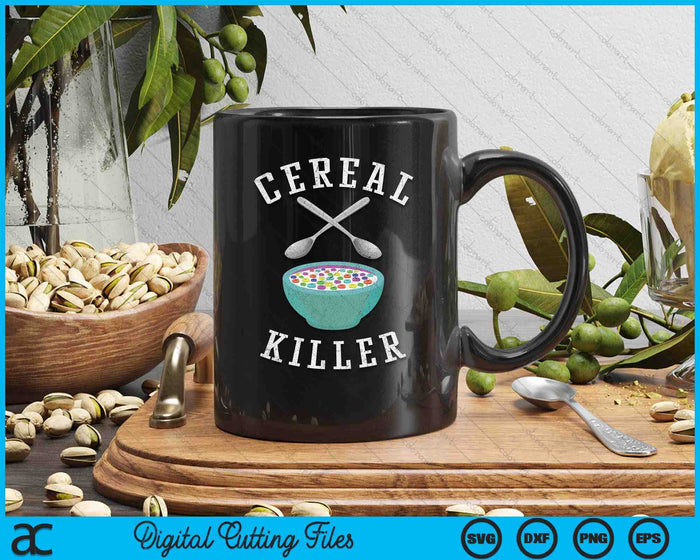 Vintage Cereal Killer SVG PNG Digital Printable Files