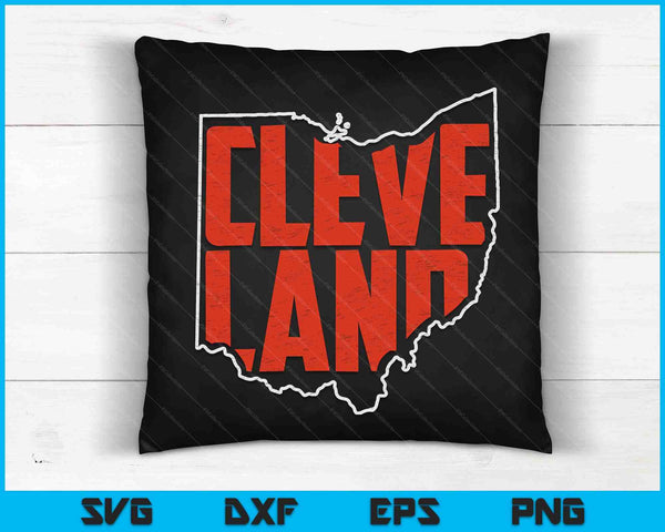 Vintage Cleveland Ohio Retro souvenir SVG PNG cortando archivos imprimibles