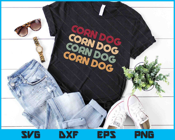 Vintage Corn Dog SVG PNG digitale afdrukbare bestanden