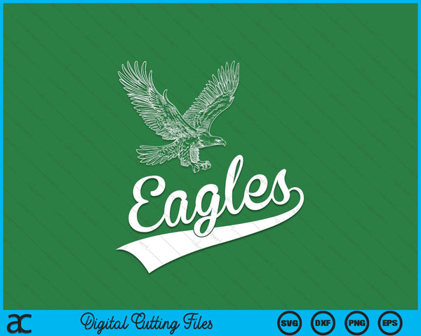 Vintage egales flying bird inspirational SVG cut file