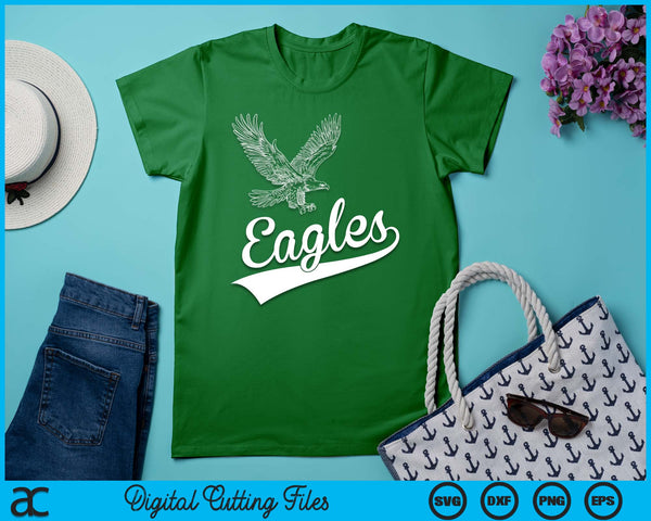 Vintage Egales Flying Bird Inspirational SVG PNG Digital Printable Files