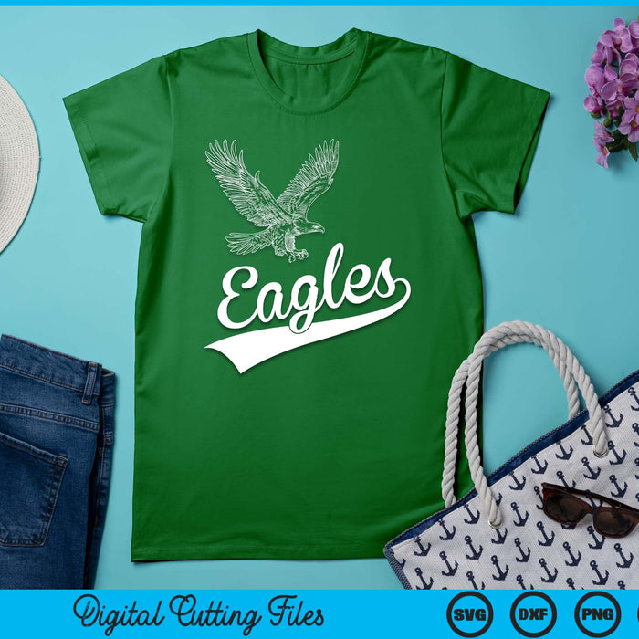 Vintage Egales Flying Bird Inspirational SVG PNG Digital Printable Files