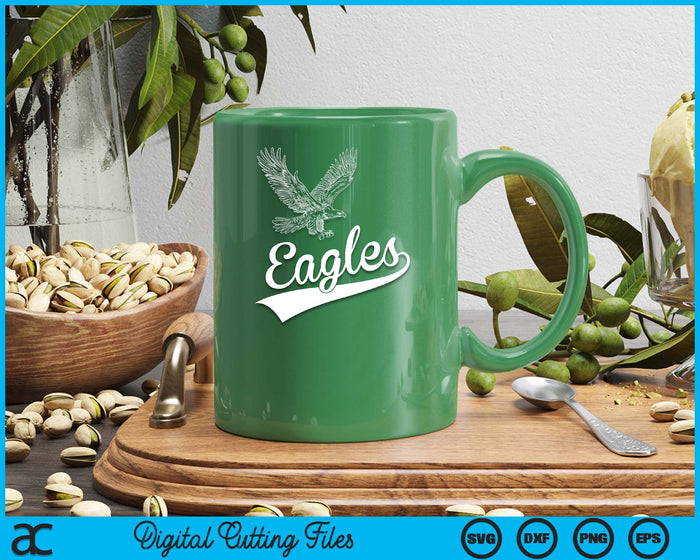 Vintage Egales Flying Bird Inspirational SVG PNG Digital Printable Files